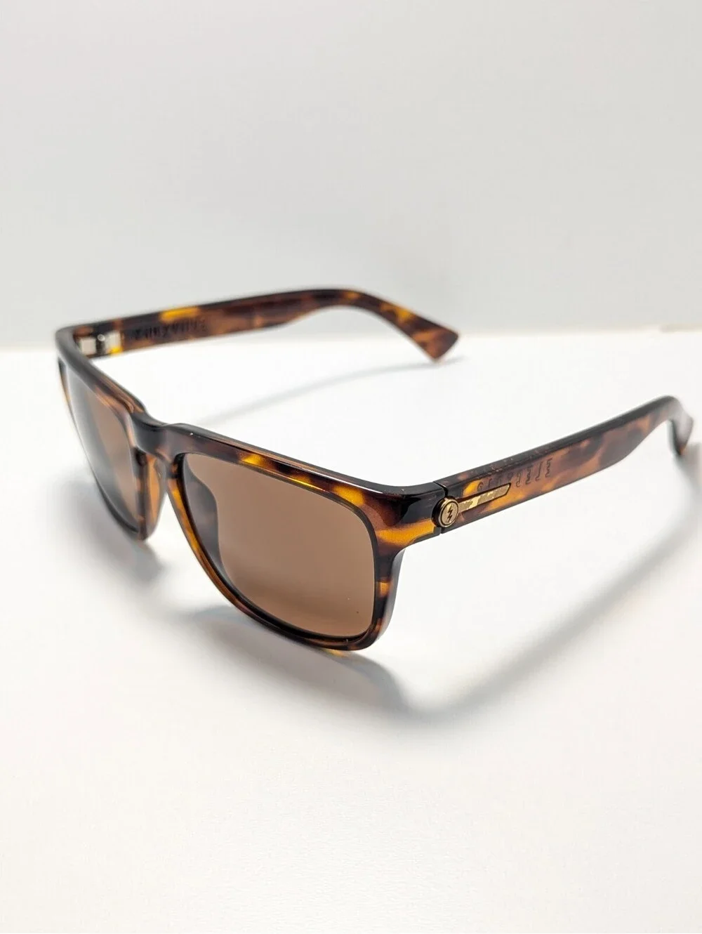 Electric Knoxville Classic Brown Tortoiseshell Square Men's Fashion Sunglasses